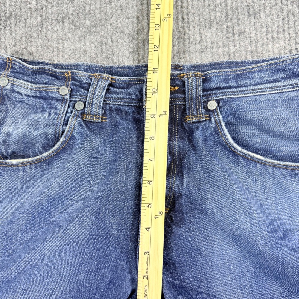 Levis Engineered Jeans Mens 32x32 Denim Straight Leg Twisted Seam Button Fly - Picture 11 of 14